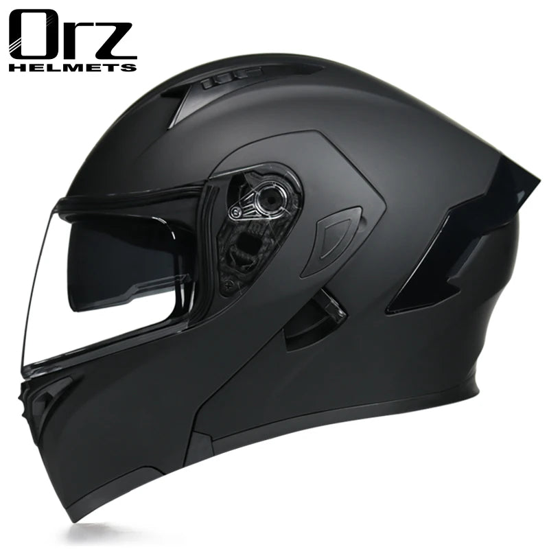 Flip Up Motorcycle Helmet Double lens full face helmet High quality DOT approved Moto cascos motociclistas capacete
