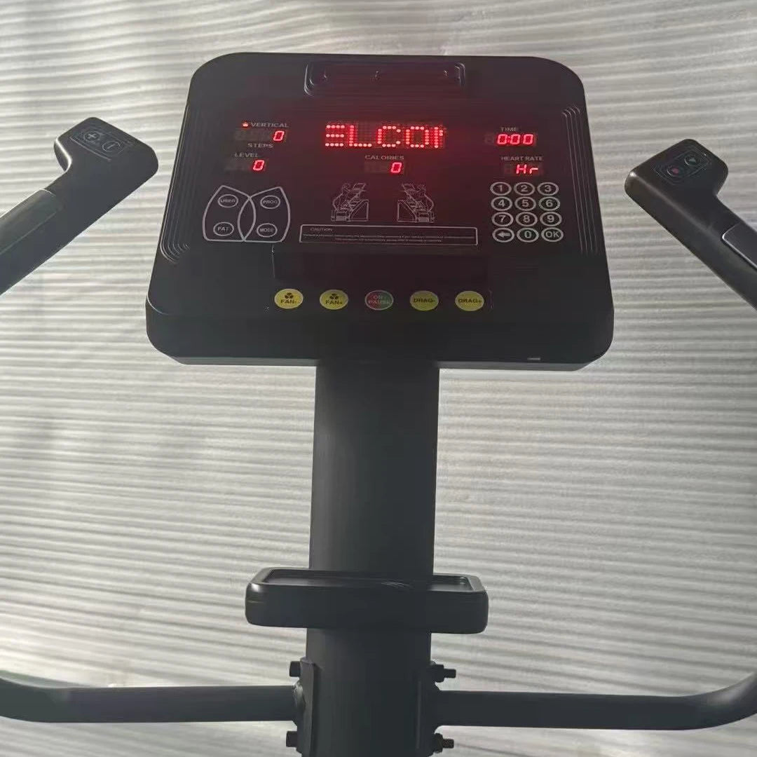 Versatile Commercial Stepper Machine with Heart Rate Sensor Heart Rate Monitoring and Emergency Stop for Safety