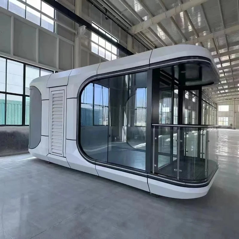 Luxury Soundproof Prefab Capsule House | Tiny Prefabricated Retreat with Bathroom