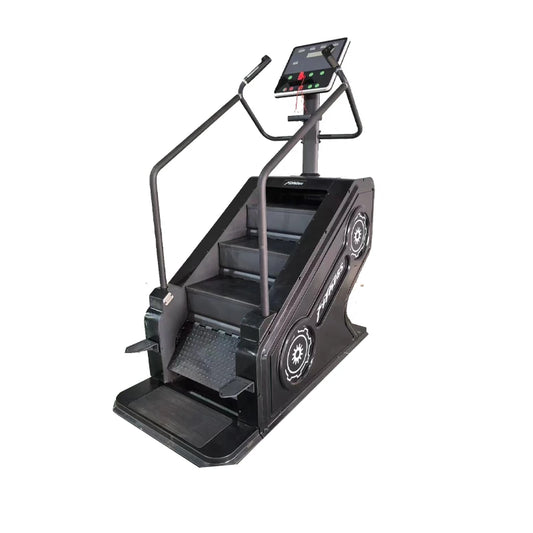 Versatile Commercial Stepper Machine with Heart Rate Sensor Heart Rate Monitoring and Emergency Stop for Safety