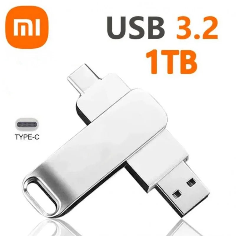 Xiaomi 16TB Flash Drive Usb 3.2 Super High Speed Metal Transfer U Disk Pen Drive Waterproof Type C Disk SSD USB Drive Disk
