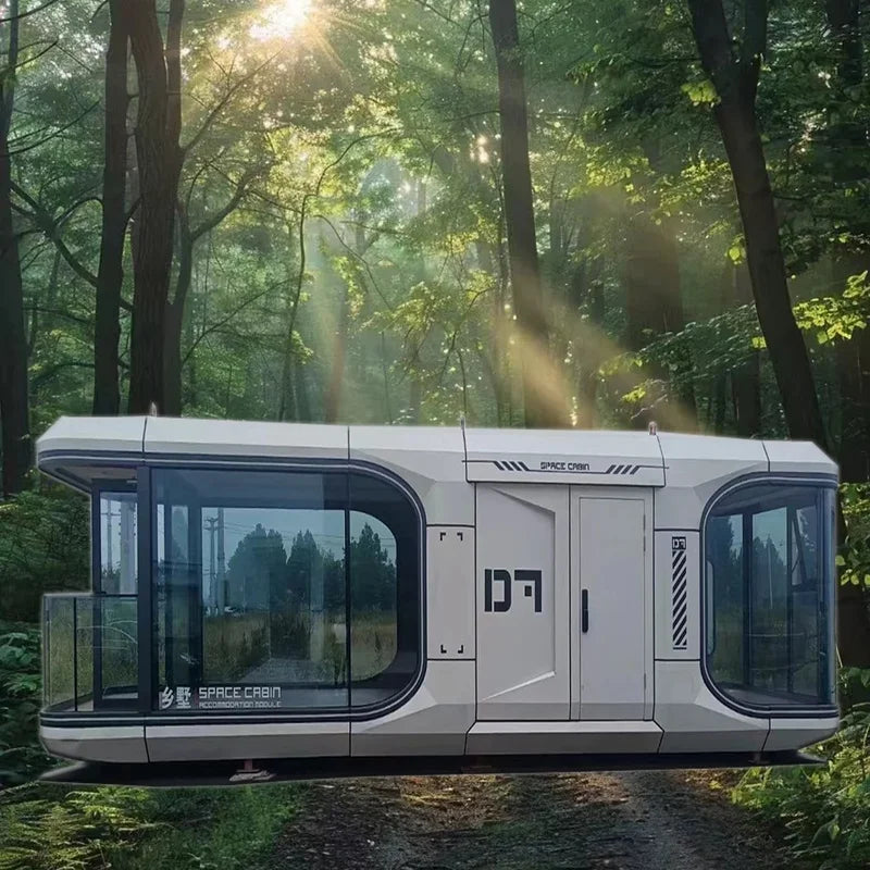 Luxury Soundproof Prefab Capsule House | Tiny Prefabricated Retreat with Bathroom