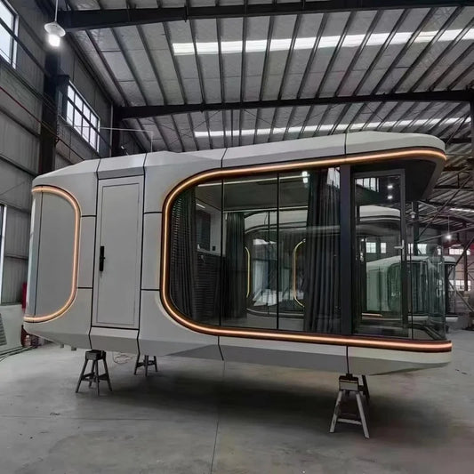 Luxury Soundproof Prefab Capsule House | Tiny Prefabricated Retreat with Bathroom