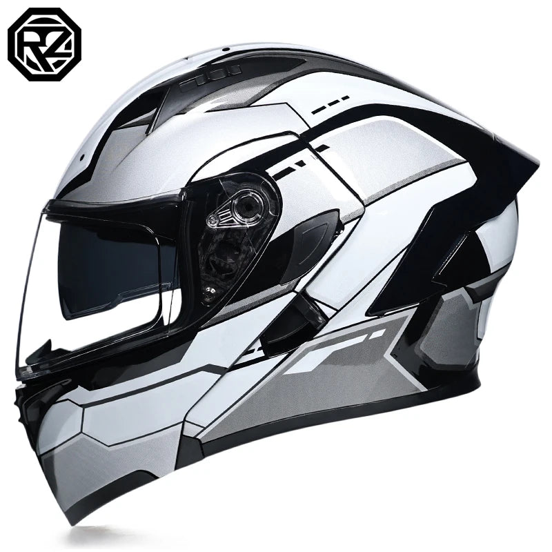Flip Up Motorcycle Helmet Double lens full face helmet High quality DOT approved Moto cascos motociclistas capacete