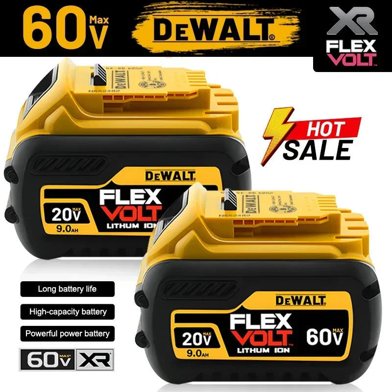 Original Dewalt 20V Battery, dewalt 2AH/5AH/6AH Rechargeable Lithium-Ion Battery, Dewalt DCB206 Power Tool Replacement Battery.